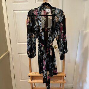Boutique Brand Helena Quinn Sheer Cardigan Wrap with Belt One Size